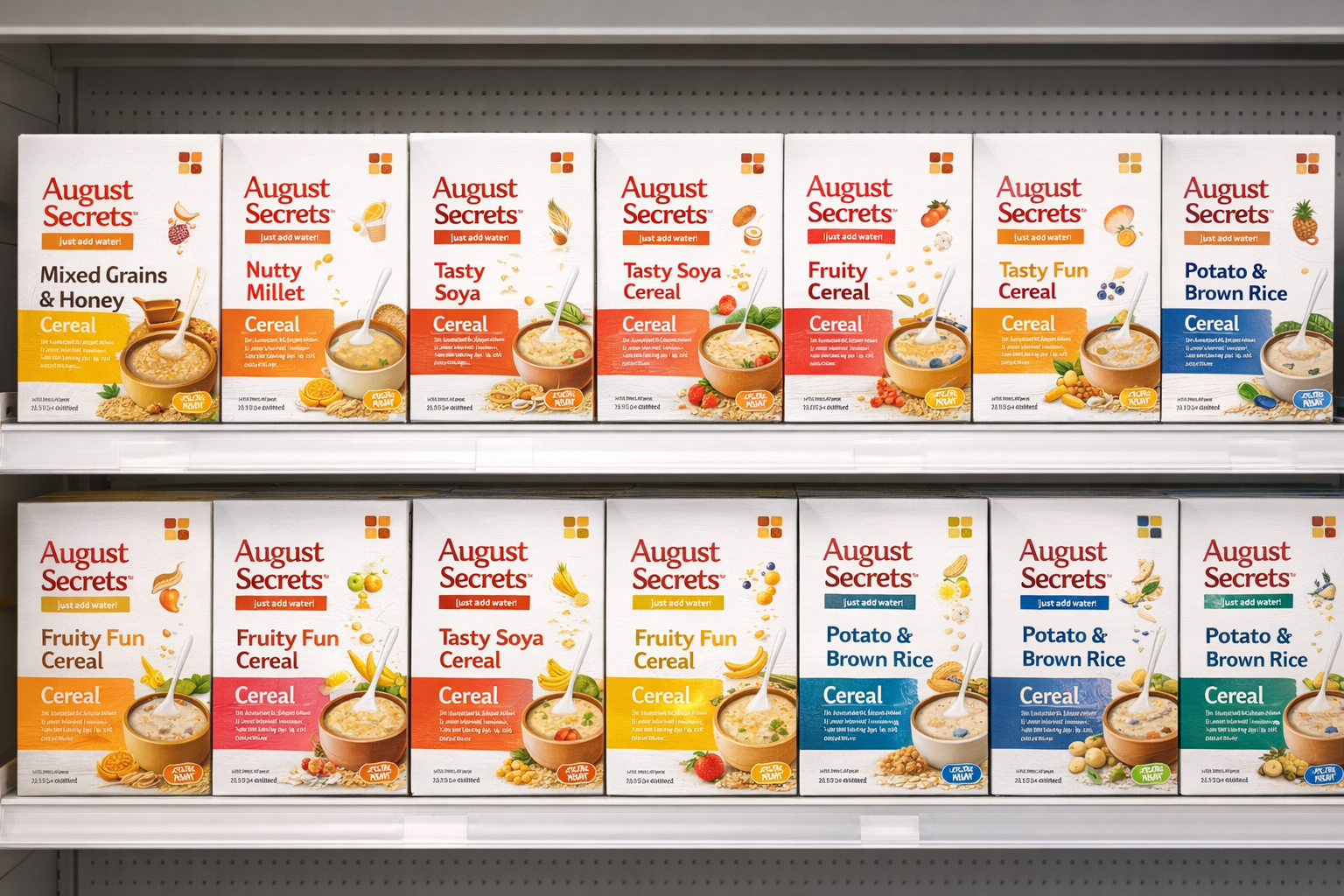 August Secrets products on shelf